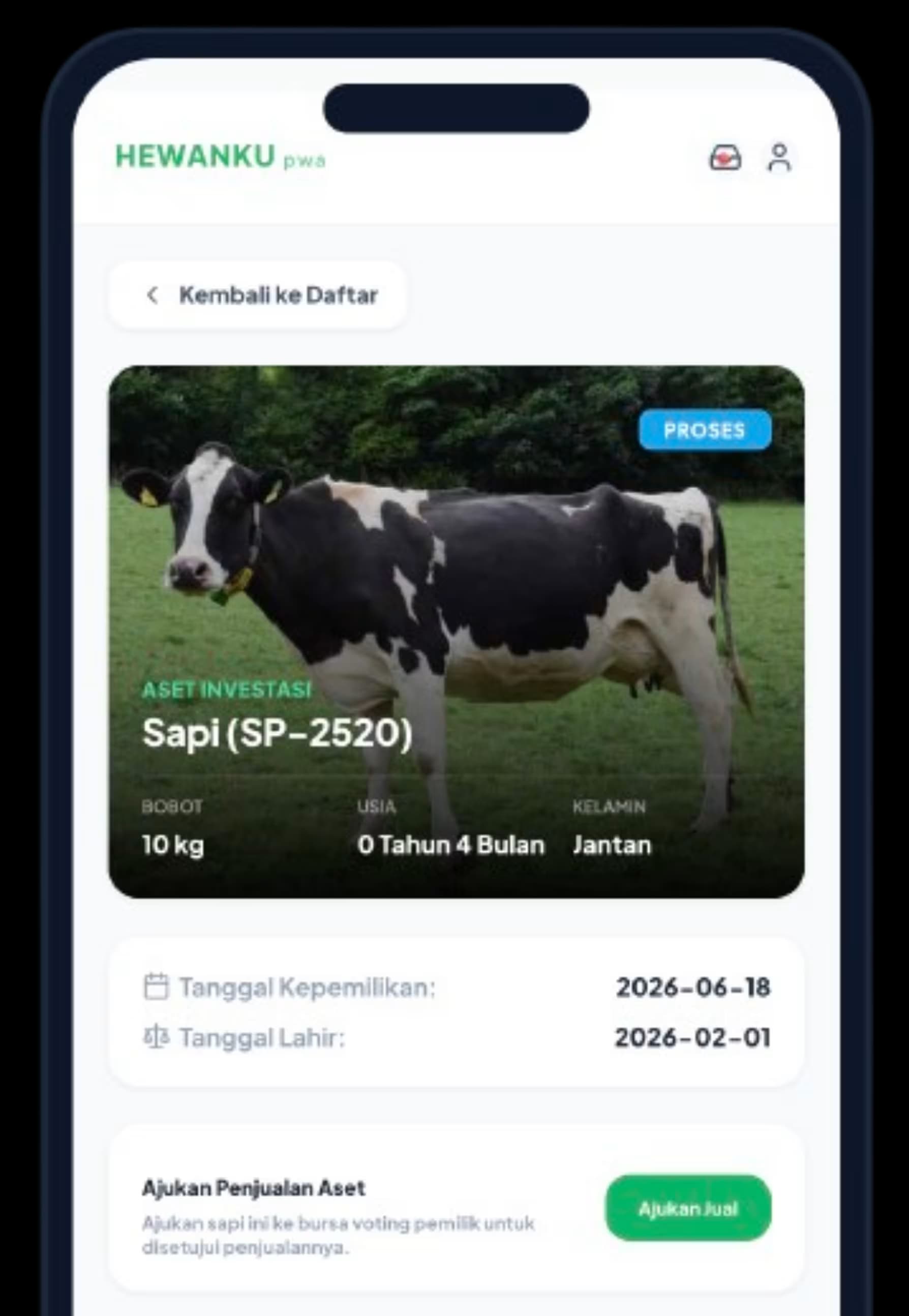 Hewanku Mobile App Mockup
